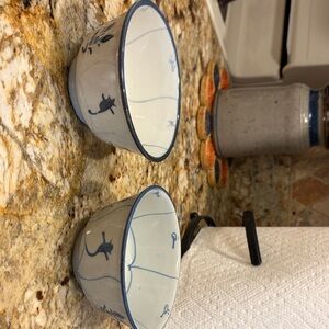 Blue and White Ceramic Bowls
